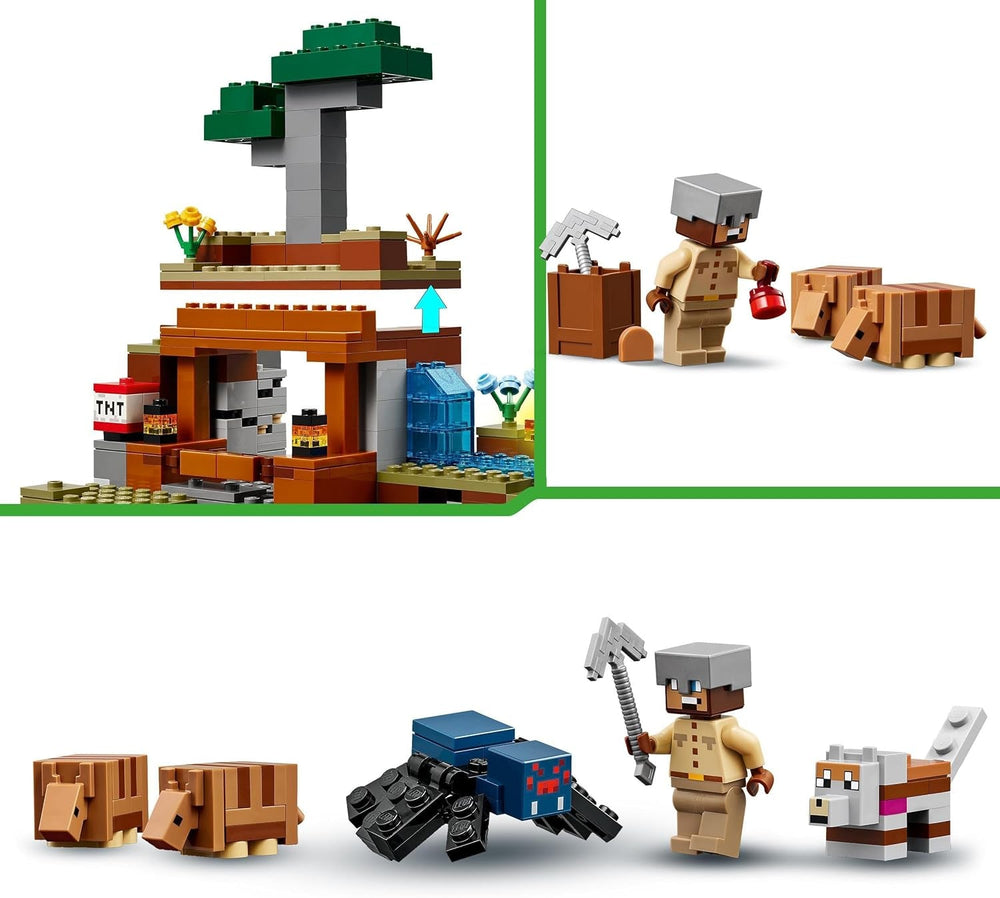 LEGO Minecraft Dungeon Mine Expedition Videohra Sada minifigurek Stavění postav Dárek pro chlapce a dívky 8 let 21269 Stavebnice Besuche den LEGO-Store