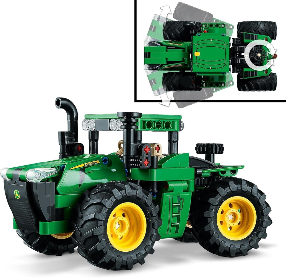 LEGO Technic John Deere 9620R 4WD traktor se sklápěcím přívěsem Klasická farmářská hračka pro děti Kluky a dívky 8letá sběratelská stavebnice modelu 42136 Stavebnice Besuche den LEGO-Store