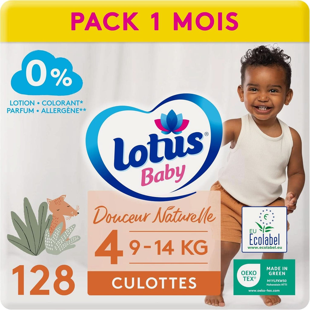 Lotus Baby Douceur Naturelle – scutece, marimi diverse, pachet 1 lună Mama si Copilul Naty Shop 4 (128 buc)