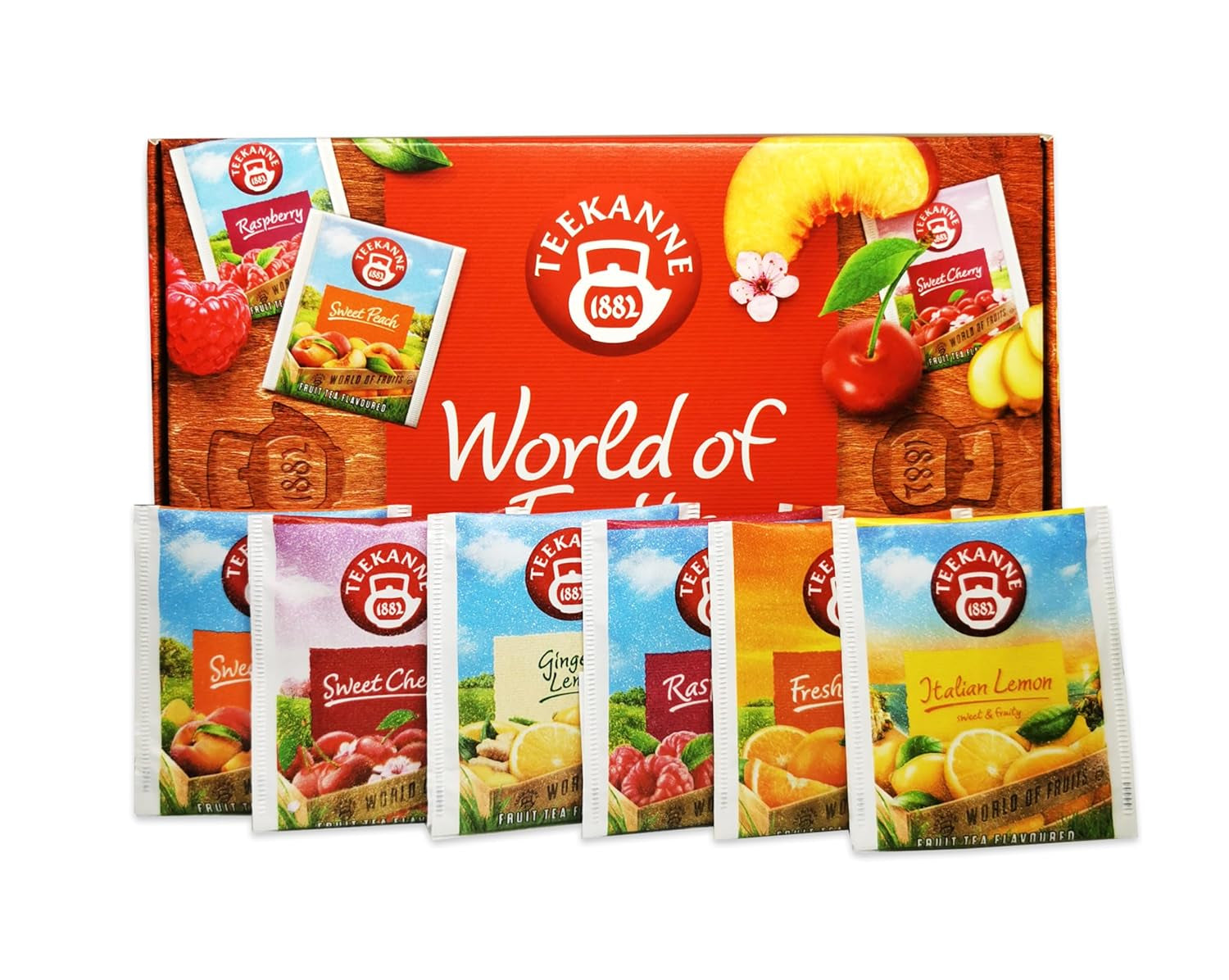 Teekanne World of Fruits (EDIȚIE NOUĂ) - Cutie cu selecție de ceaiuri de fructe - 6 arome * 5 pliculețe