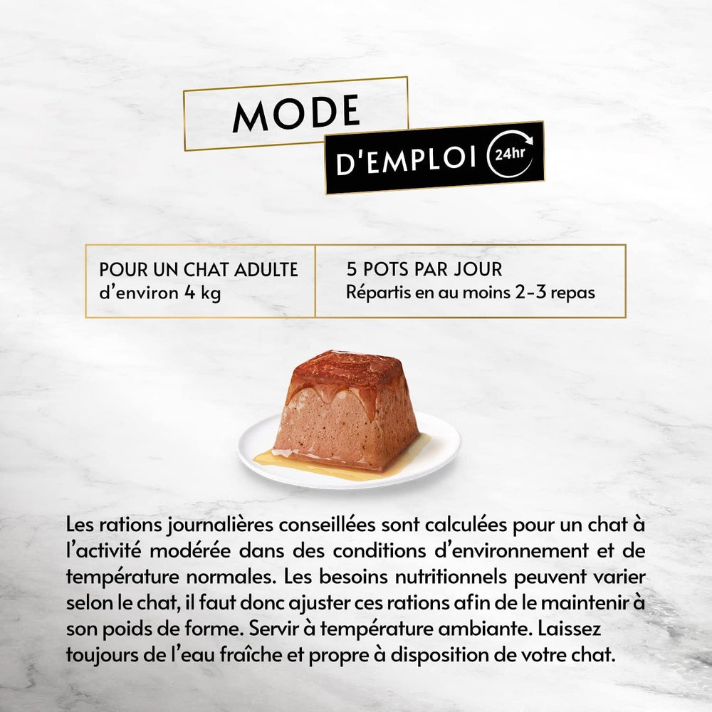 Recomandări, muselină cu somon, cu sos, porții de masă pentru pisici adulte, 4 x 57 g