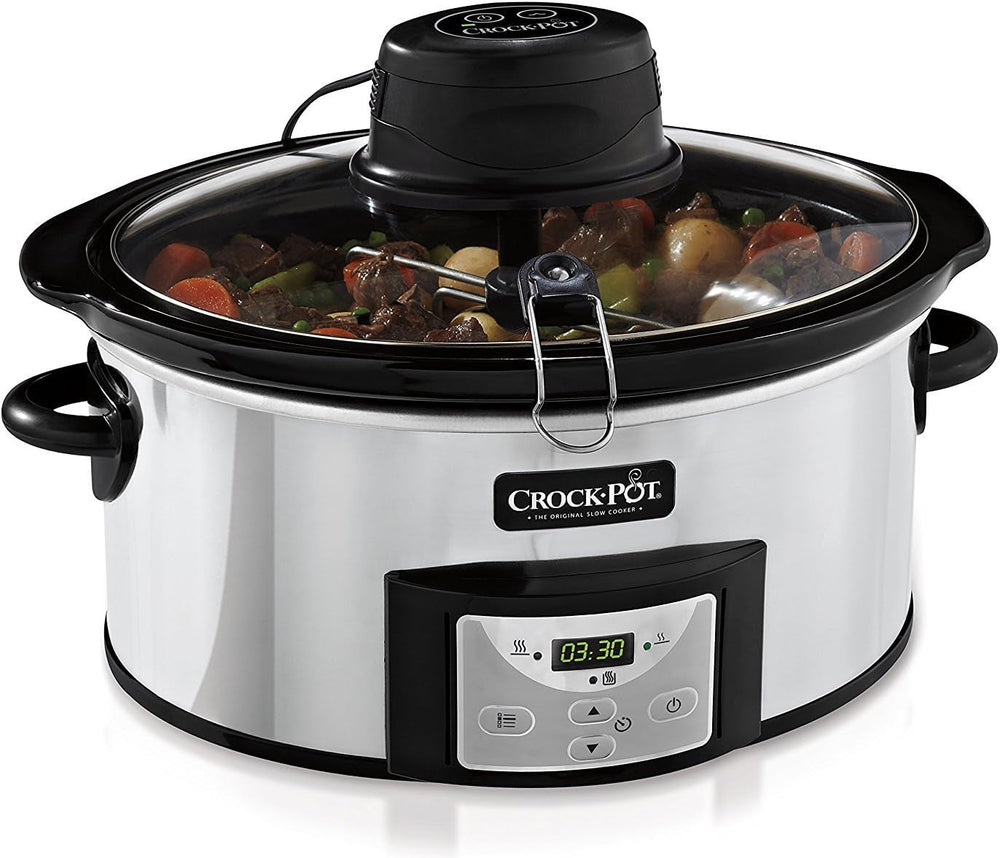 Pomalý hrnec Crockpot s funkcí automatického míchání, programovatelné ovládání, 5,7 l (pro 5-6 osob) Pomalý hrnec Naty Shop Výchozí název