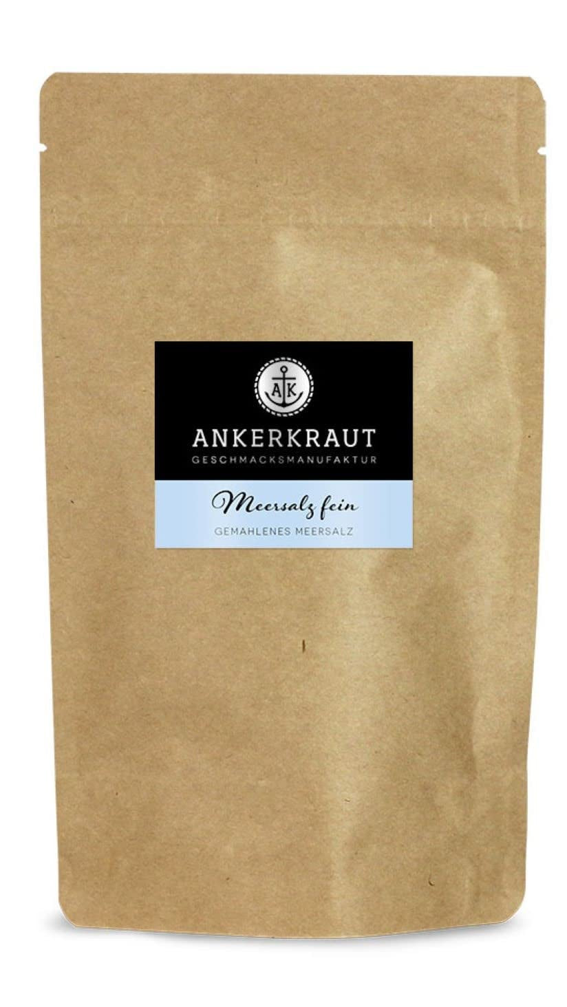 Ankerkraut Meersalz jemný, reines Salz zum kochen und würzen, 170 g v Korkenglas