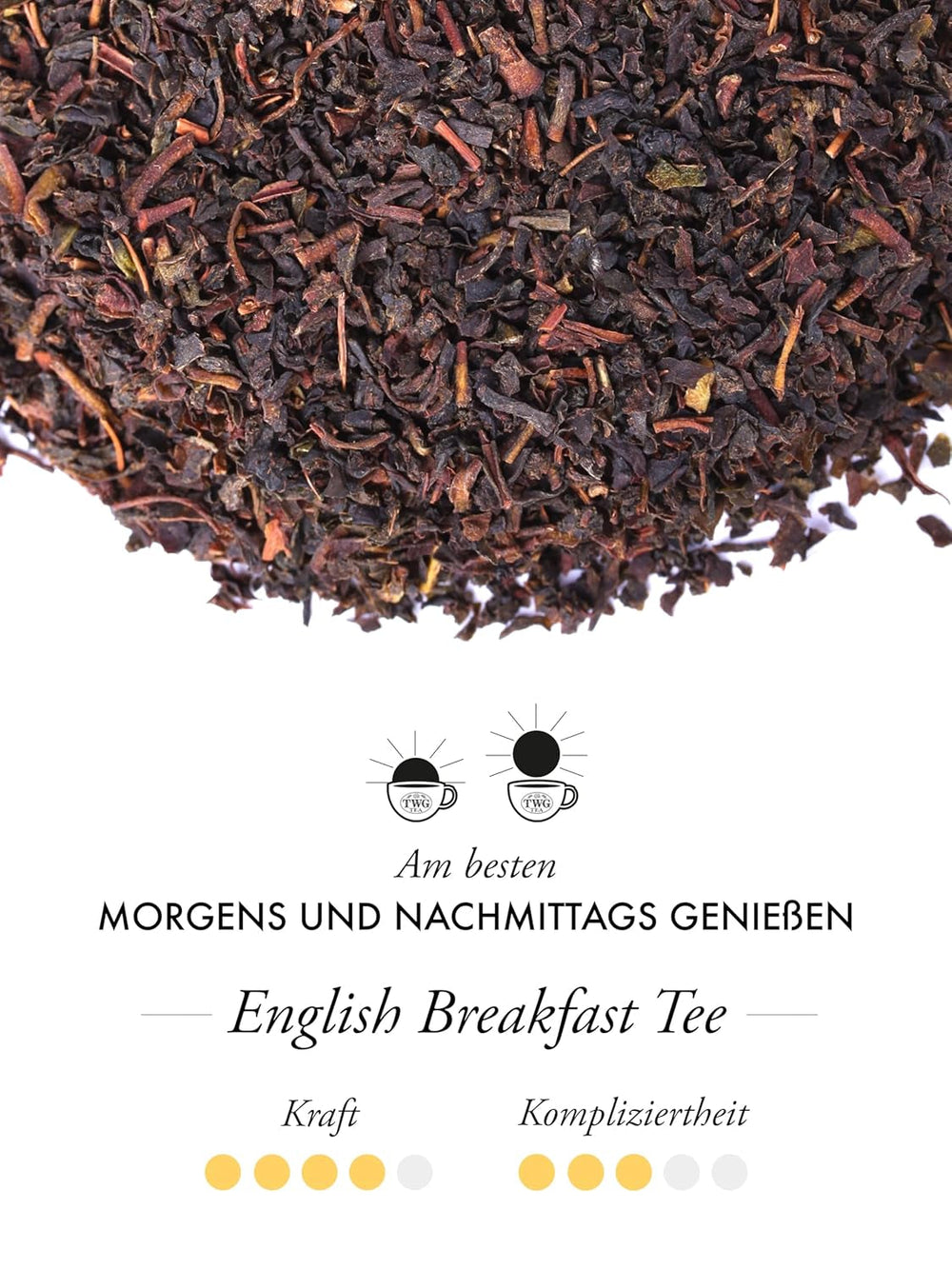 TWG Tea | Ceai englezesc pentru micul dejun | Ceai negru | Note florale | 15 pliculețe de ceai cusute manual din bumbac | Set cadou