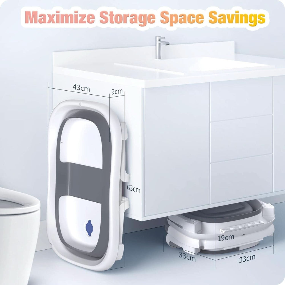 Rabb 1, přenosná vanička pro novorozence a malé děti s protiskluzovou podložkou a odtokovým otvorem. (Bez teploměru) Matka a dítě Naty Shop