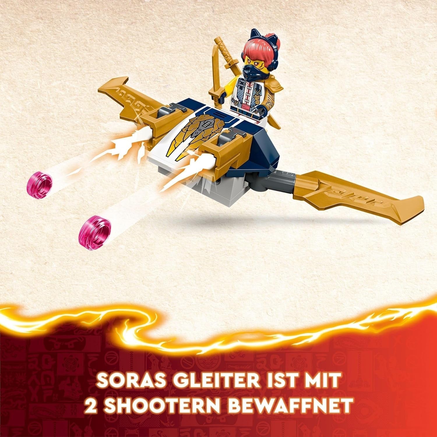 Sada LEGO NINJAGO Ninja Team Combi Caterpillar 4 v 1 s kluzákem, závodním autem a 2 motocykly a 6 minifigurkami Dárek pro chlapce a dívky Hračka Ninja 71820 Stavebnice Besuche den LEGO-Store