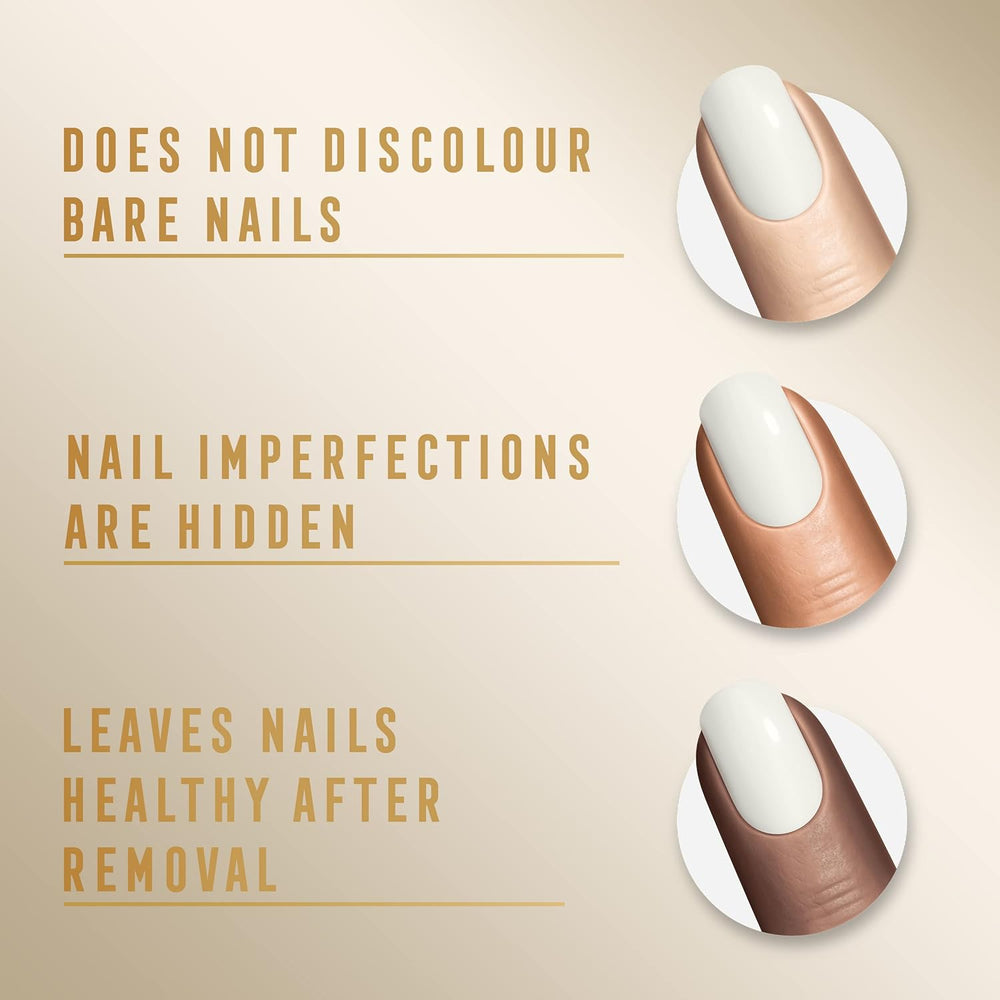 Max Factor Miracle Pure Nail Color 155 Coconut Milk Vegan Long Lasting Quick Dry Lak na nehty 12 ml (2 balení)