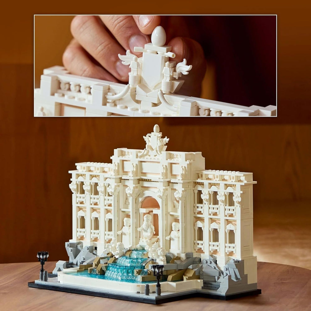 LEGO Architecture Fontána di Trevi – Model římské památky se sochami Minifigurek – sbírkový kousek do kanceláře a obývacího pokoje – dárek pro dospělé a milovníky architektury 21062 Stavebnice Besuche den LEGO-Store