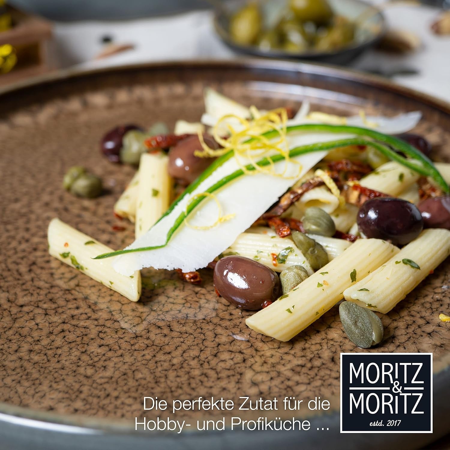 Moritz & Moritz SOLID 36-tlg Steinzeug Geschirr Set 12 Personen - Geschirrset 12 Personen aus je 12 Dinner Teller, Kleine Teller, Tiefe Teller