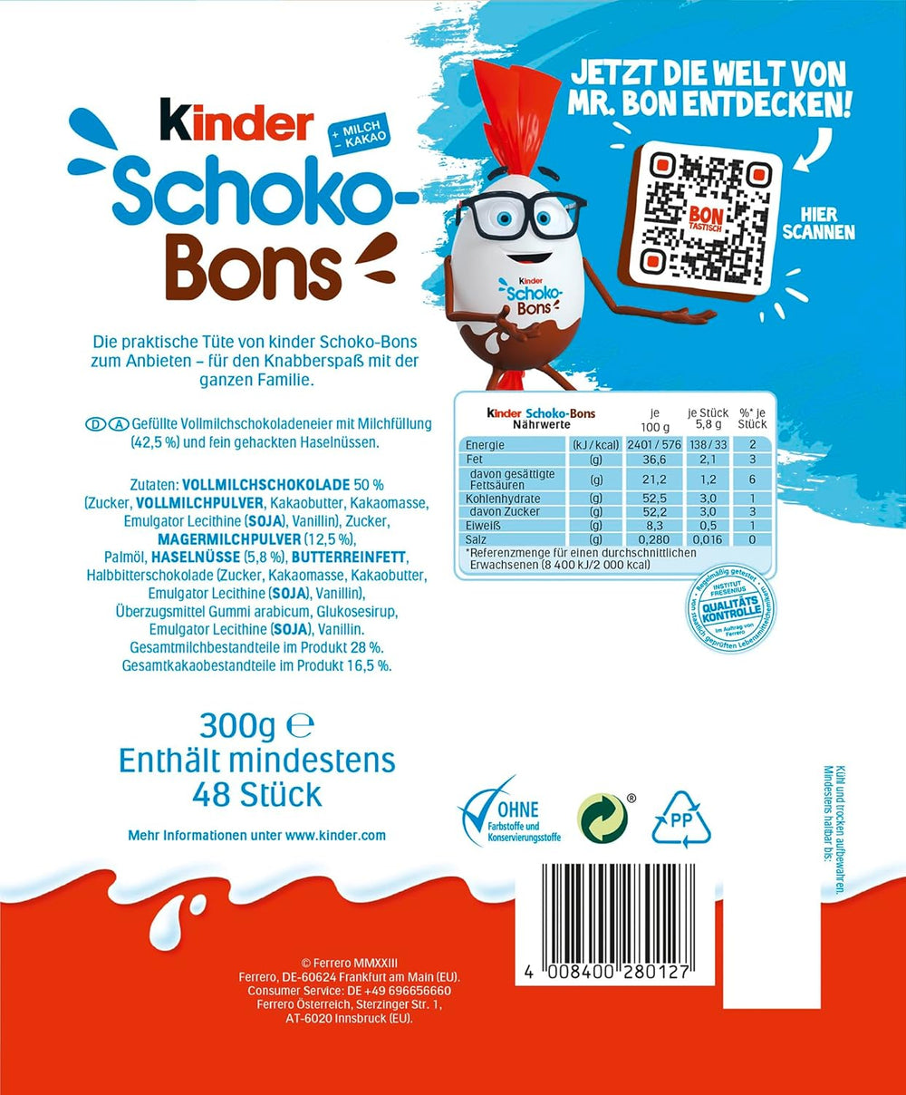 Kinder Schoko-Bons, 300 g (balení 3 ks)