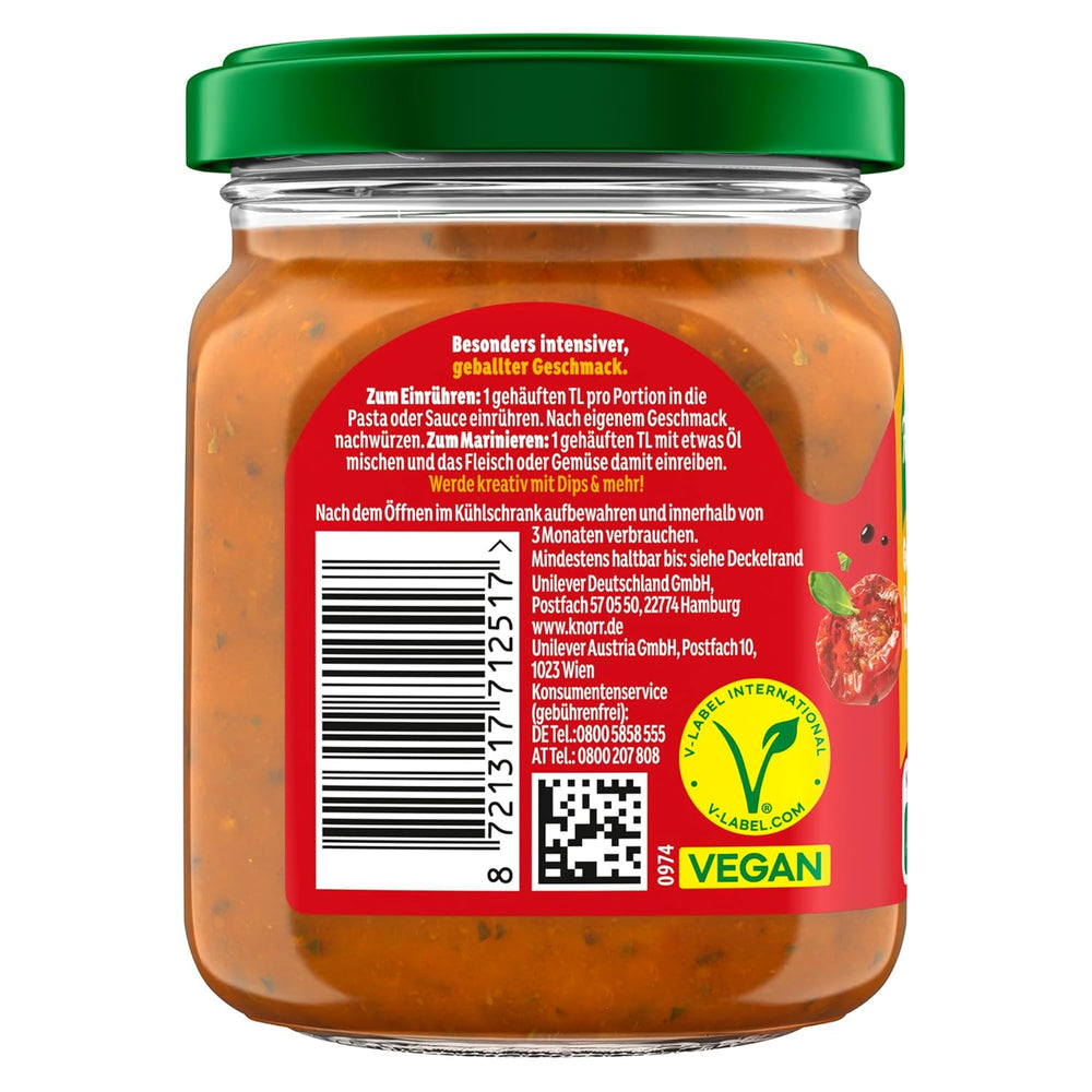 Knorr Schnell gewürzt Kochpaste Getrocknete Tomato & Mediterranean Kräuter einfach & schnell für einen besons intenzivní, geballten Gesmack 165 g