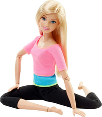 Barbie Made to Move - articulații mobile pentru poziții și mișcări realiste, ținută sportivă și păr lung blond, ideală pentru jocuri de rol și creativitate, vârsta 3+, DHL82 Papusi Naty Shop