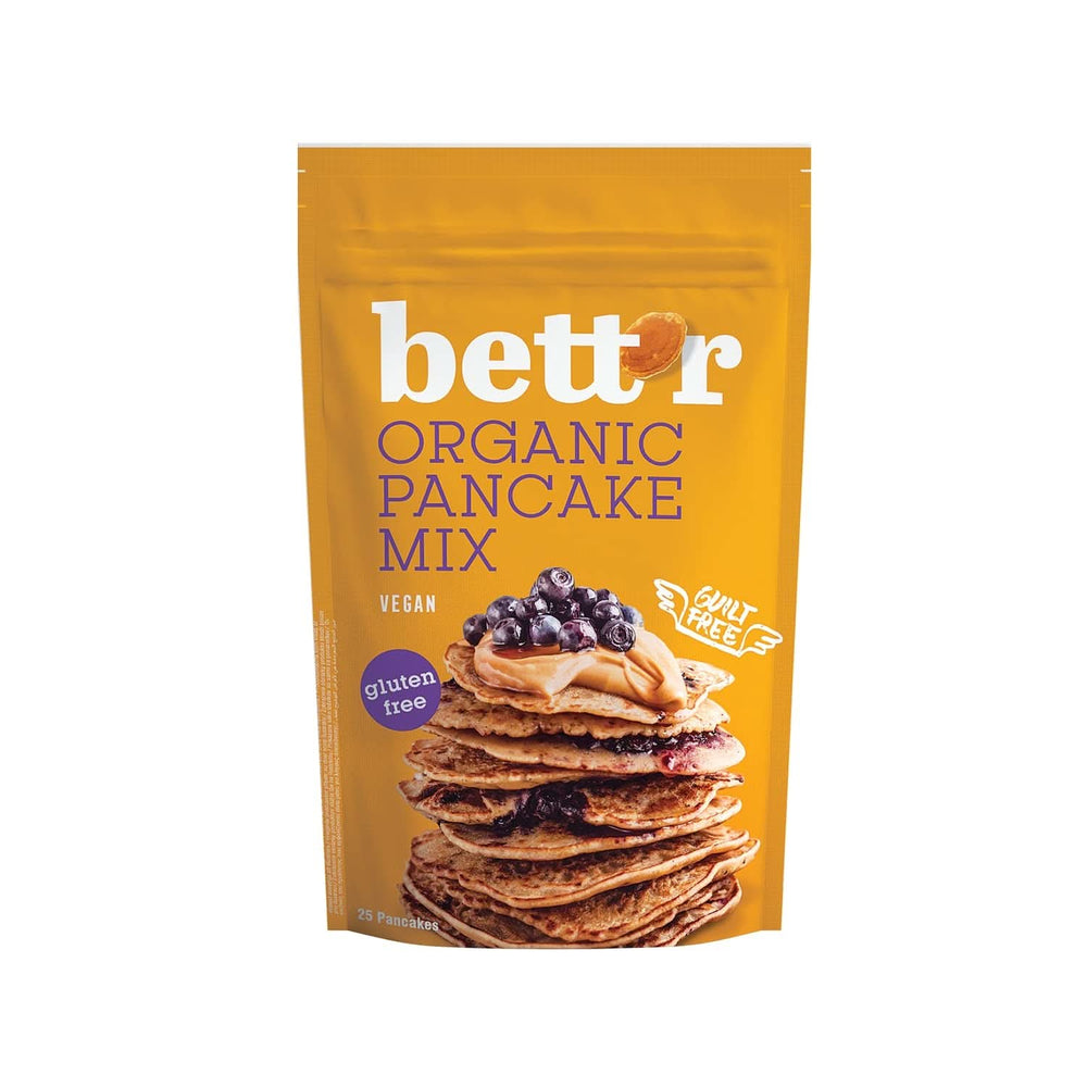 Bett'R Pancake Mix, organická, veganská a bezlepková směs na pečení, 6 x 400 gramů Kitchen Naty Shop