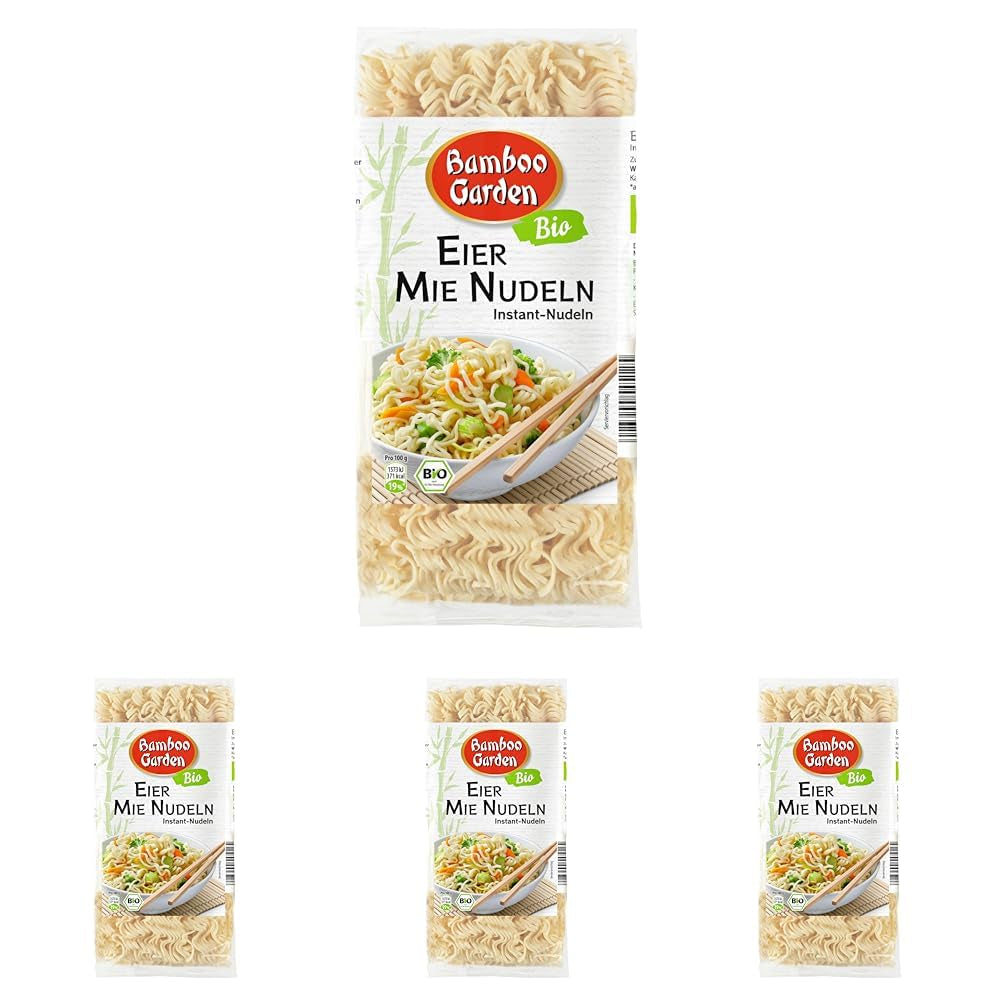 Bamboo Garden Bio vaječné a jehněčí nudle, 250g (Design balení se může lišit)