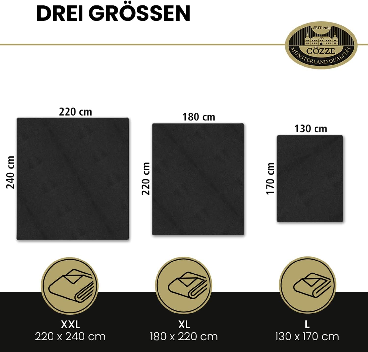 Gözze - Pohodlná deka Premium kašmírový pocit, 500 G/M², 180 X 220 Cm - hořčice Postele a přikrývky Besuche den Gözze-Store