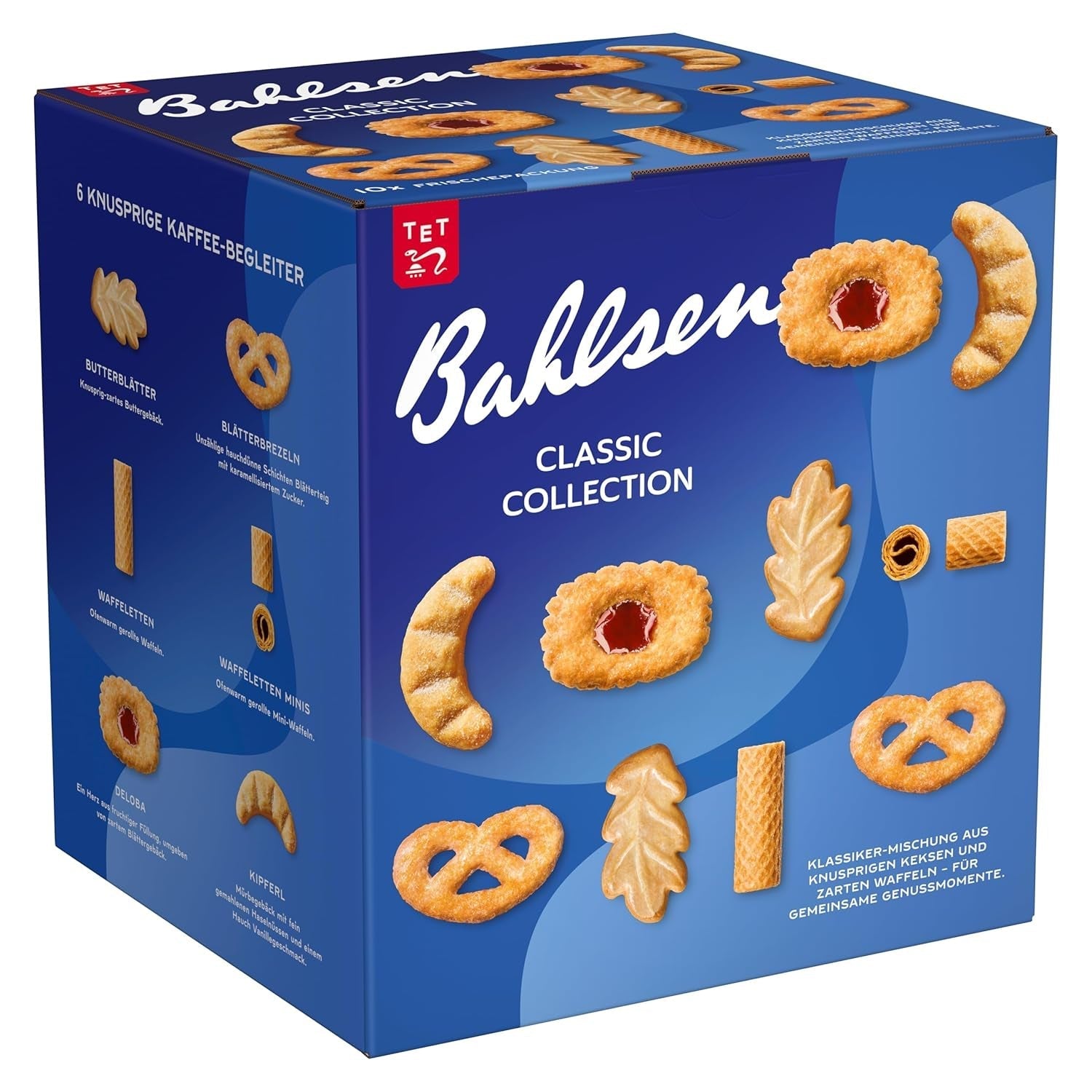Colecția Bahlsen Caroline - 1 pachet - Mix pentru biscuiți și napolitane (10 x 161 g/ 1610 g)