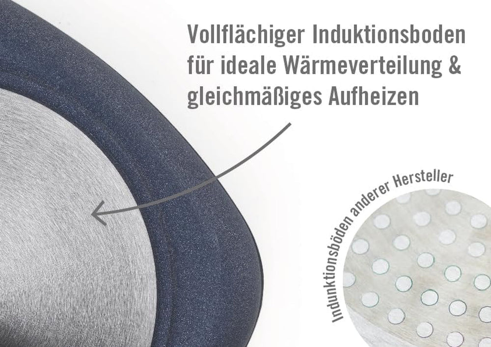 Woll Nowo Titanium Guss-Kasserole Viereckig - Induktiv -, 28 X 28 Cm, 10 Cm Hoch, 6,0 litrů, Mit 2 Seitengriffen - Geeignet Für Alle Herdarten, Aluminium, Backofenfest, Schwarz Formy a plechy na pečení Naty Shop
