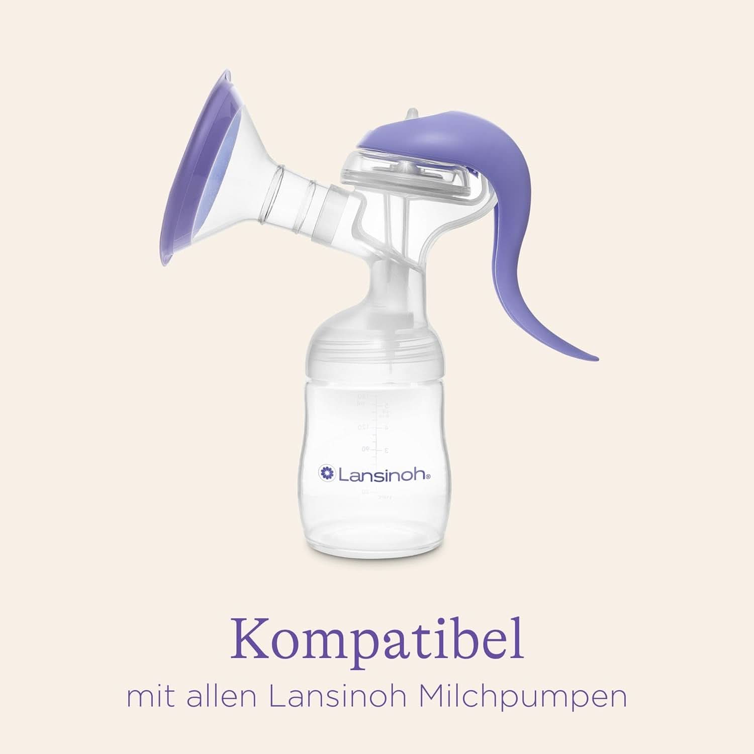 Lansinoh Muttermilchflaschen, 4 X 160 Ml - Zur Sicheren Muttermilch Austellungen - Neues Kompaktes Design Für Verbesserte Stabilität - Mit Stapelbarem Deckel Příslušenství Jídlo a kojení Bebe Naty Shop
