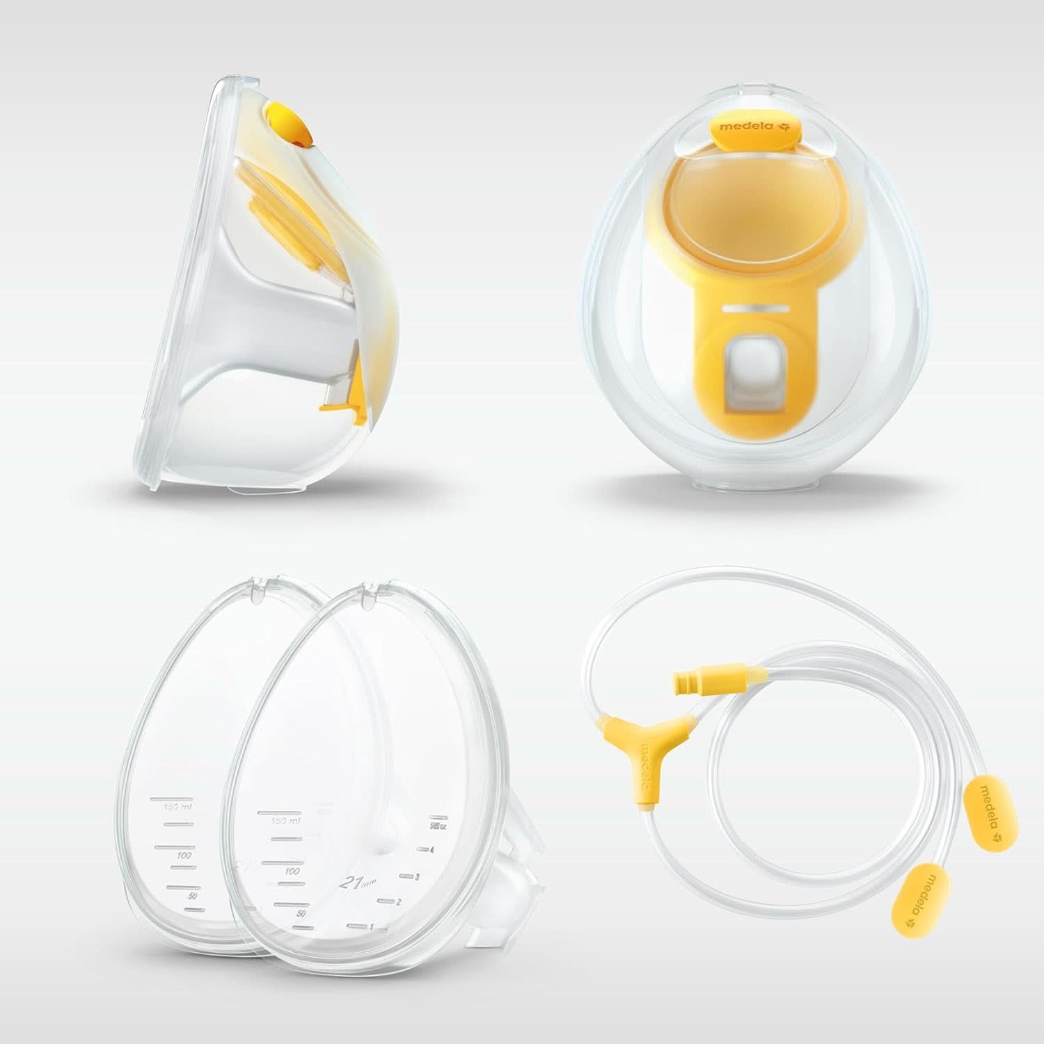 Manuální odsávačka mléka Medela Harmony - Kompaktní švýcarský design se štíty Personalfit Flex a technologií Medela 2-Phase Expression Příslušenství Jídlo a kojení Bebe Naty Shop