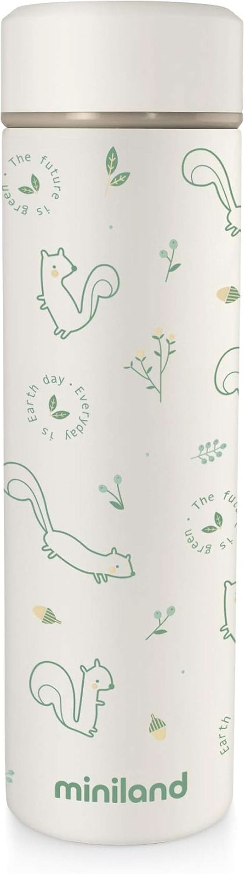 Miniland NATUR THERMOS BUNNY - termoska, 450 ml na kojeneckou výživu, vícebarevné Příslušenství Jídlo a kojení Baby Naty Shop Single Verde Natur Termoska Chip
