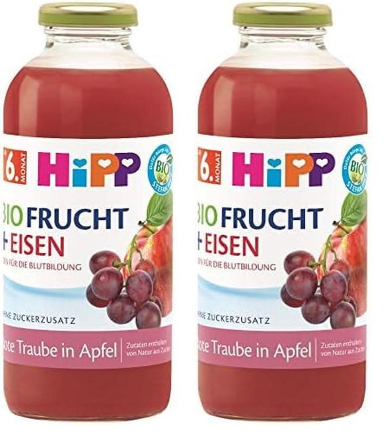 Hipp Bio nápoje s ovocnou šťávou +, multifruit s vitamínem C, balení 6 ks (6 x 0,5 l) Mother and Child Naty Shop 2 x 500 ml Červené ovoce