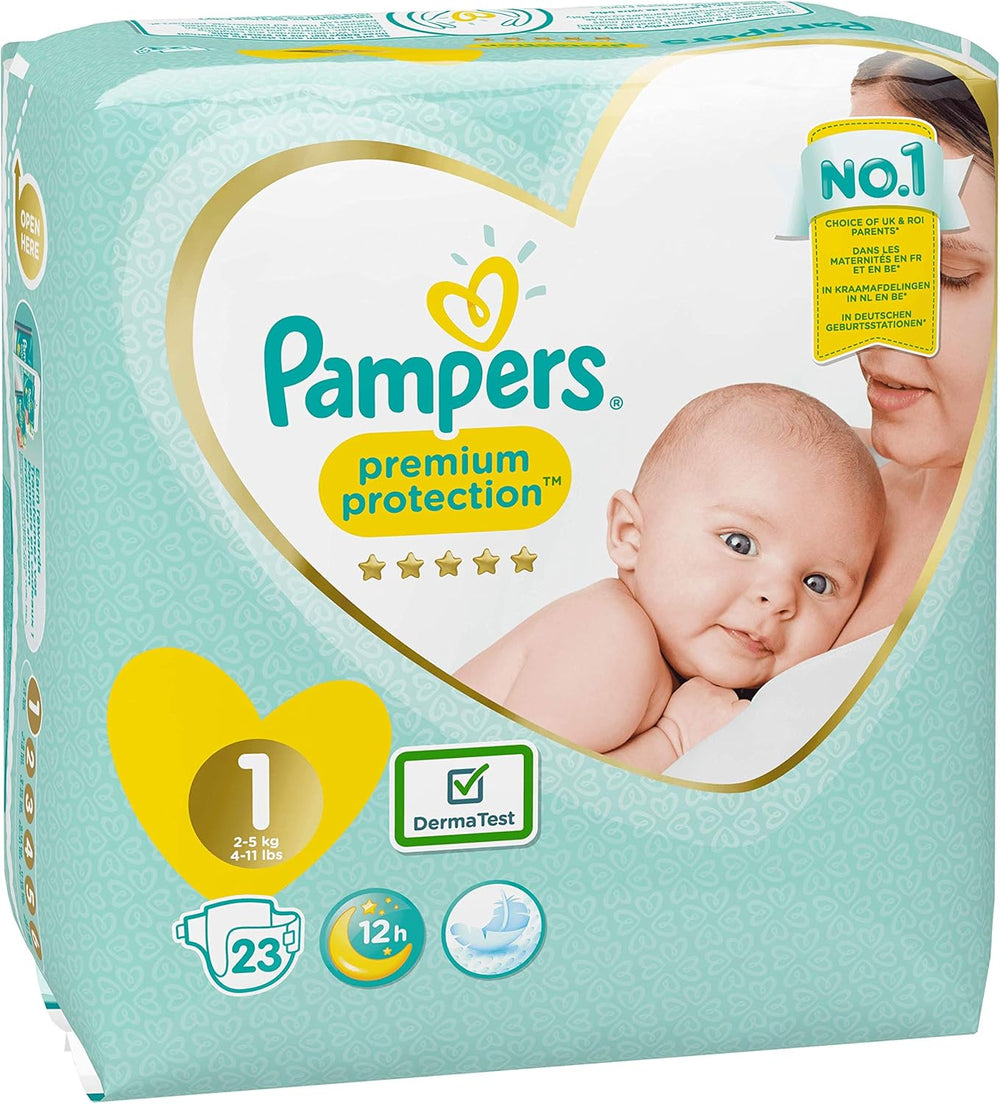 Pleny Pampers Premium Protection New Baby, velikost 1 (novorozenecké), 22 kusů