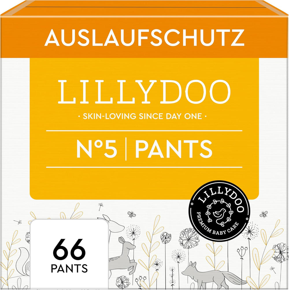 LILLYDOO Skin Friendly Pants Velikost 5 (12-17 kg) Měsíční balení (105 kusů)