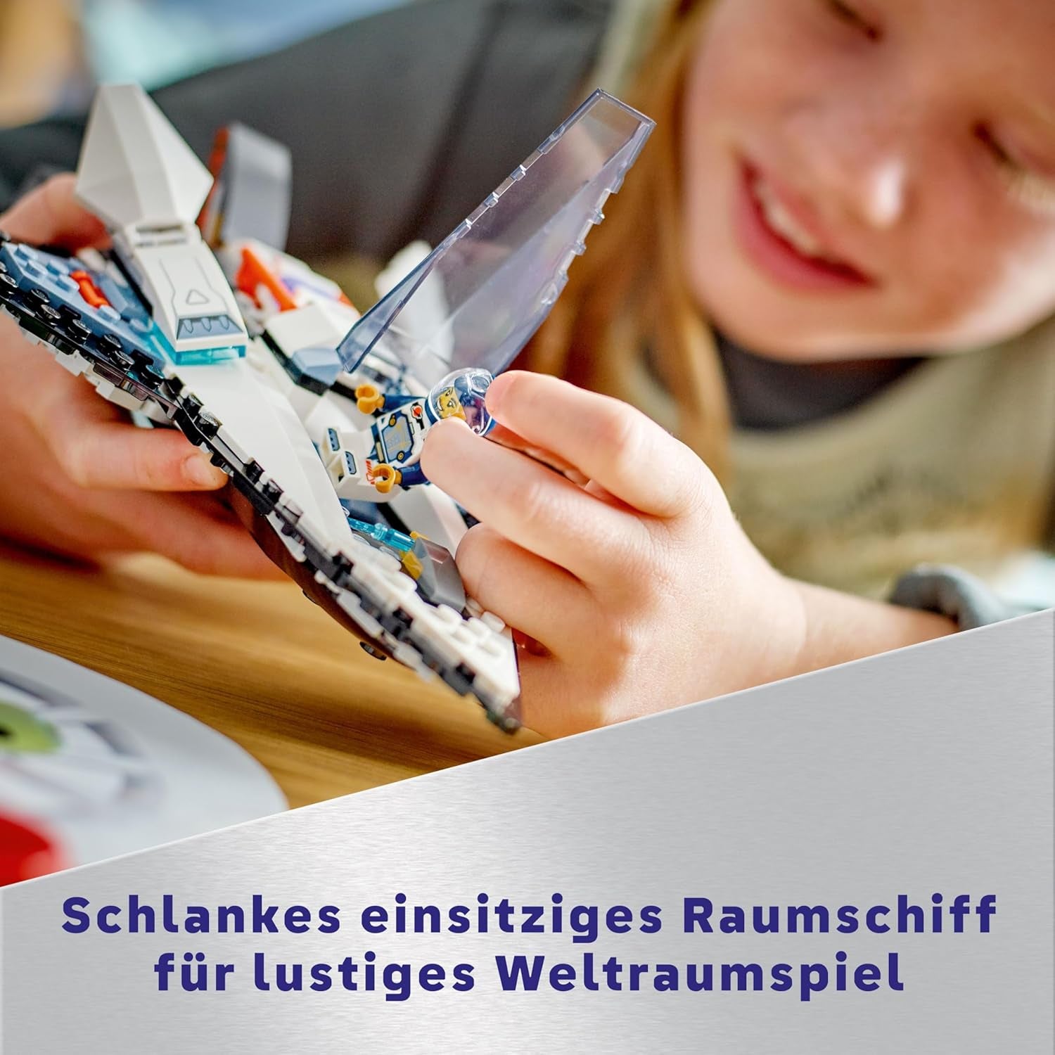 LEGO City Raumschiff, Weltraum-Spielzeug s raketoplánem pro děti v Baen, Jungen und Mädchen ab 6 Jahren, Set s astronautem-figurka 60430