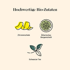 Kusmi Tea - Earl Grey Intense - Ceai negru Earl Grey organic cu bergamotă puternică și lămâie picantă - Ceai vrac - Cutie metalică de 100 g - Cantitate pentru aproximativ 50 de cești