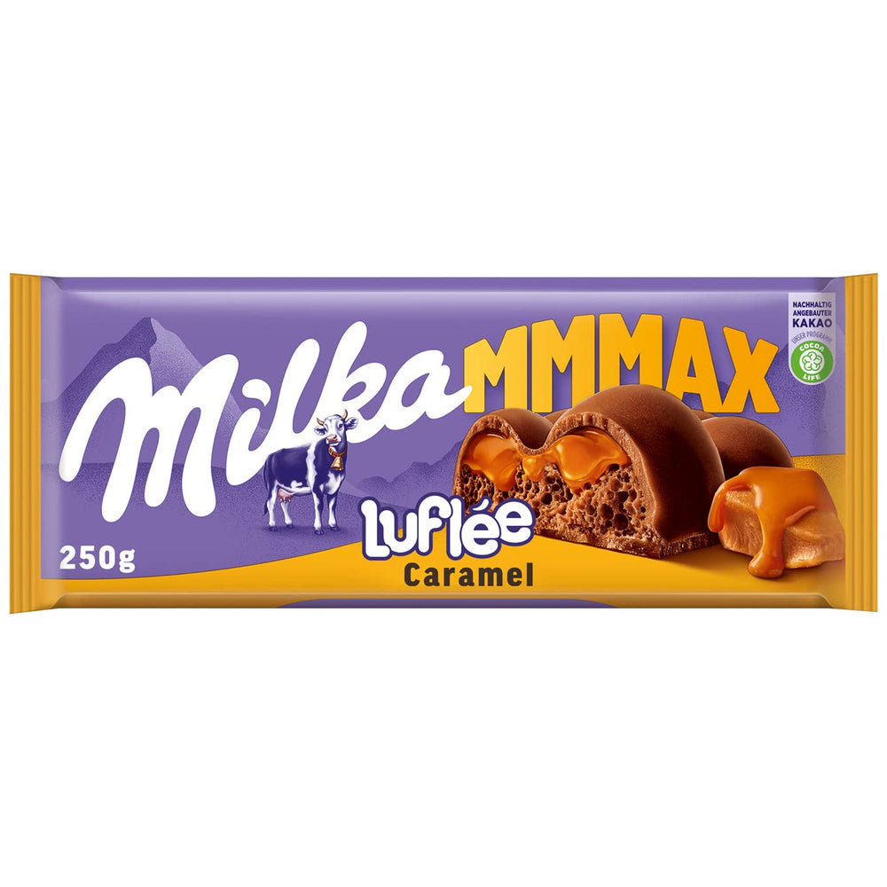 Milka Mmax Triolade – Čokoláda z alpského mléka s bílou a hořkou čokoládou – 280g
