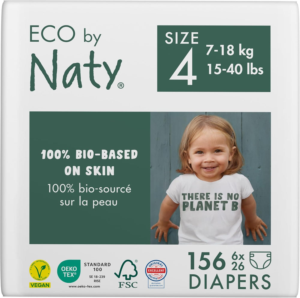 Eco plenky Eco by Naty Baby Eco plenky - prémiové organické plenky, ekologické, vyrobené z rostlinných materiálů, ideální pro citlivou dětskou pokožku (velikost 5 - 80 kusů)