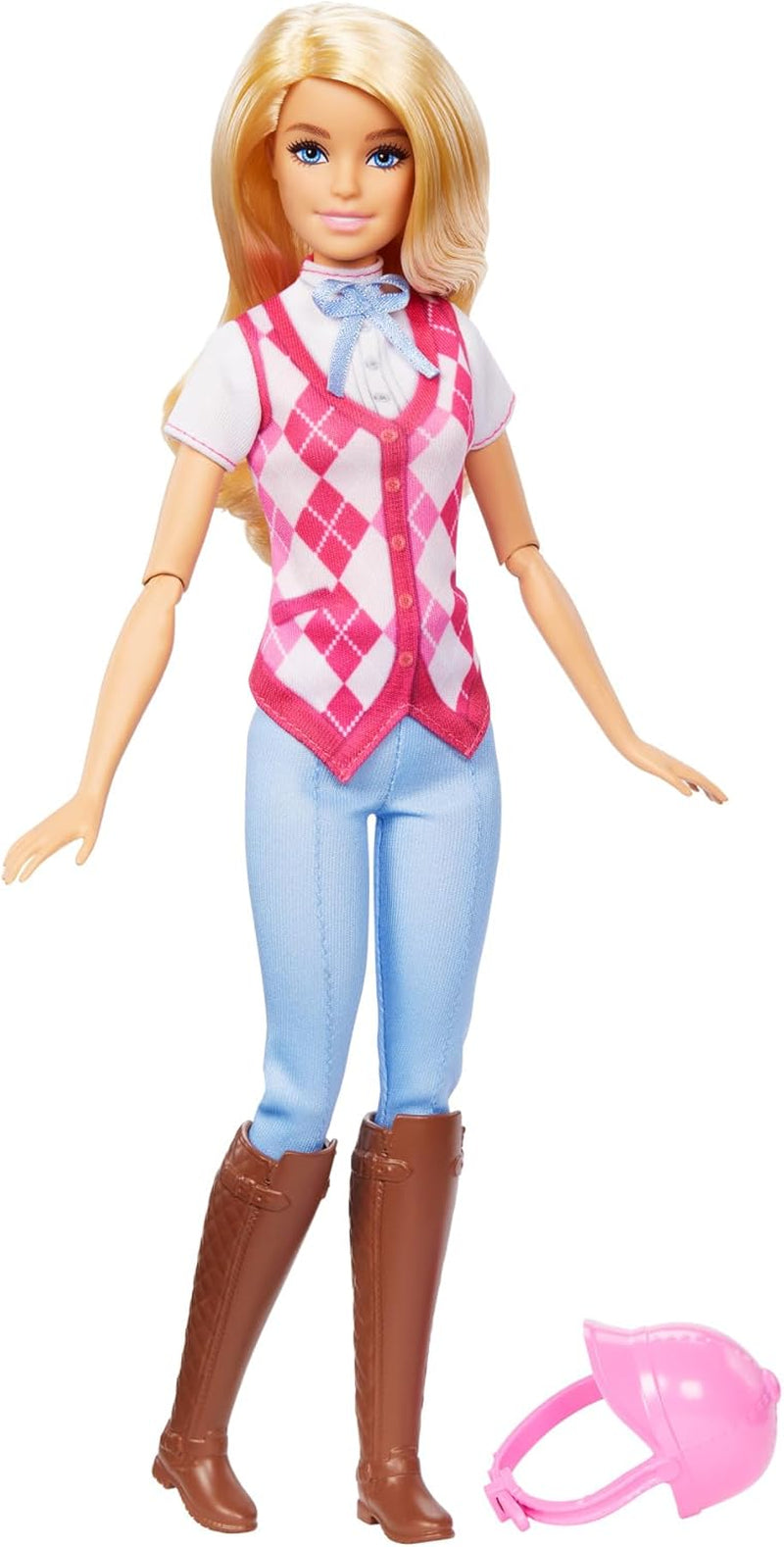 Păpușă Barbie Malibu "și accesorii de la Barbie Mysteries: Misterioasa aventură a calului", inclusiv păpușă de modă, costum de călărie detașabil și cască, HXJ38 Papusi Naty Shop