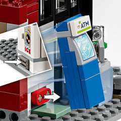 LEGO Marvel Spider-Verse: Miles Morales vs. Spot – Superhrdinská herní sada s autíčkem – 4 minifigurky a minimarket – Dárek pro chlapce a dívky od 9 let 76311 Stavebnice Besuche den LEGO-Store