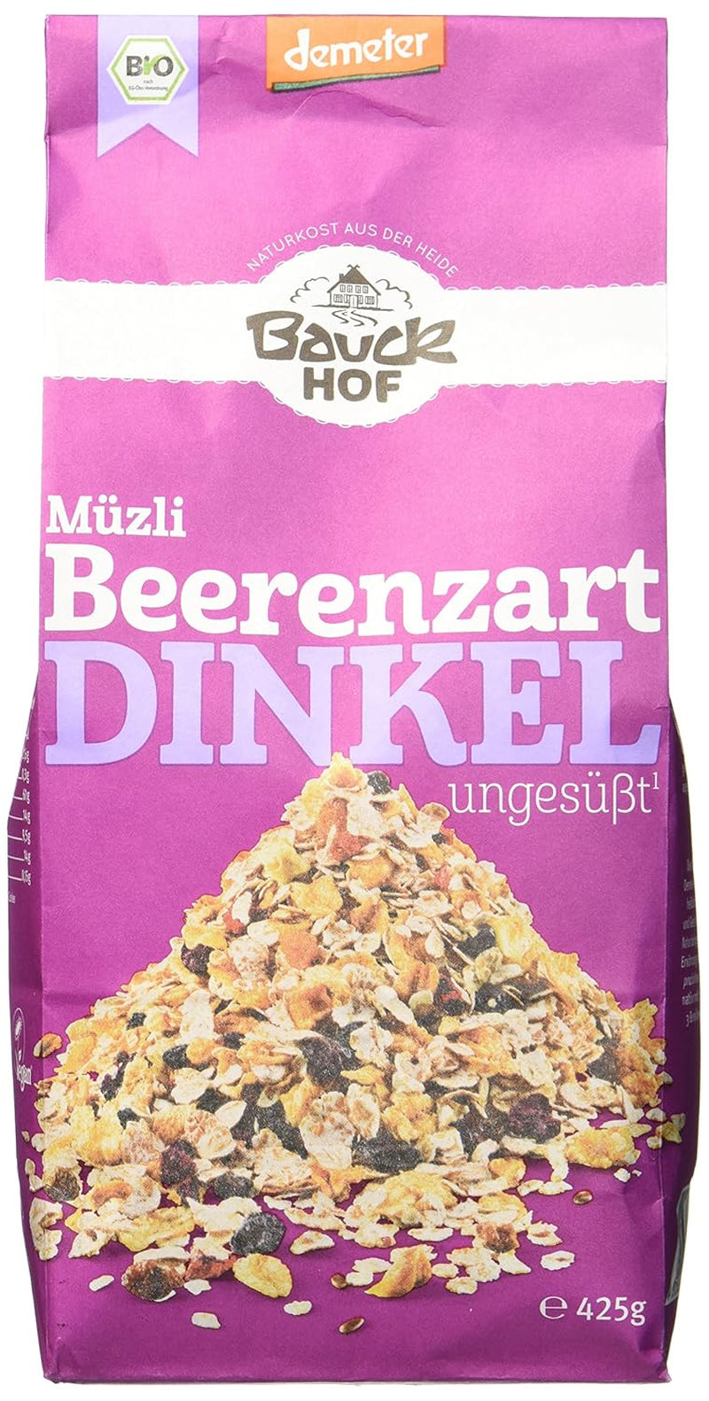 Hof müsli s příchutí špaldových bobulí, neslazené, 425 g