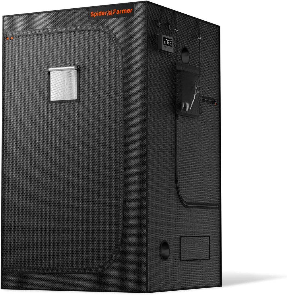 Pěstební stan Spider Farmer Pro 70x140x200cm s rolovacími dveřmi, pozorovacím oknem, odnímatelným podlahovým panelem, tkanina Mylar 2000D, pro vnitřní hydroponii s SF4000, G4500, SE4500