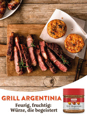 Kotanyi Gourmet Grill-Argentina Gewürzzubereitung, s paprikou, Pfeffer, Koriandr a mehr, fruchtig-pikant, 400 ccm, 285 g