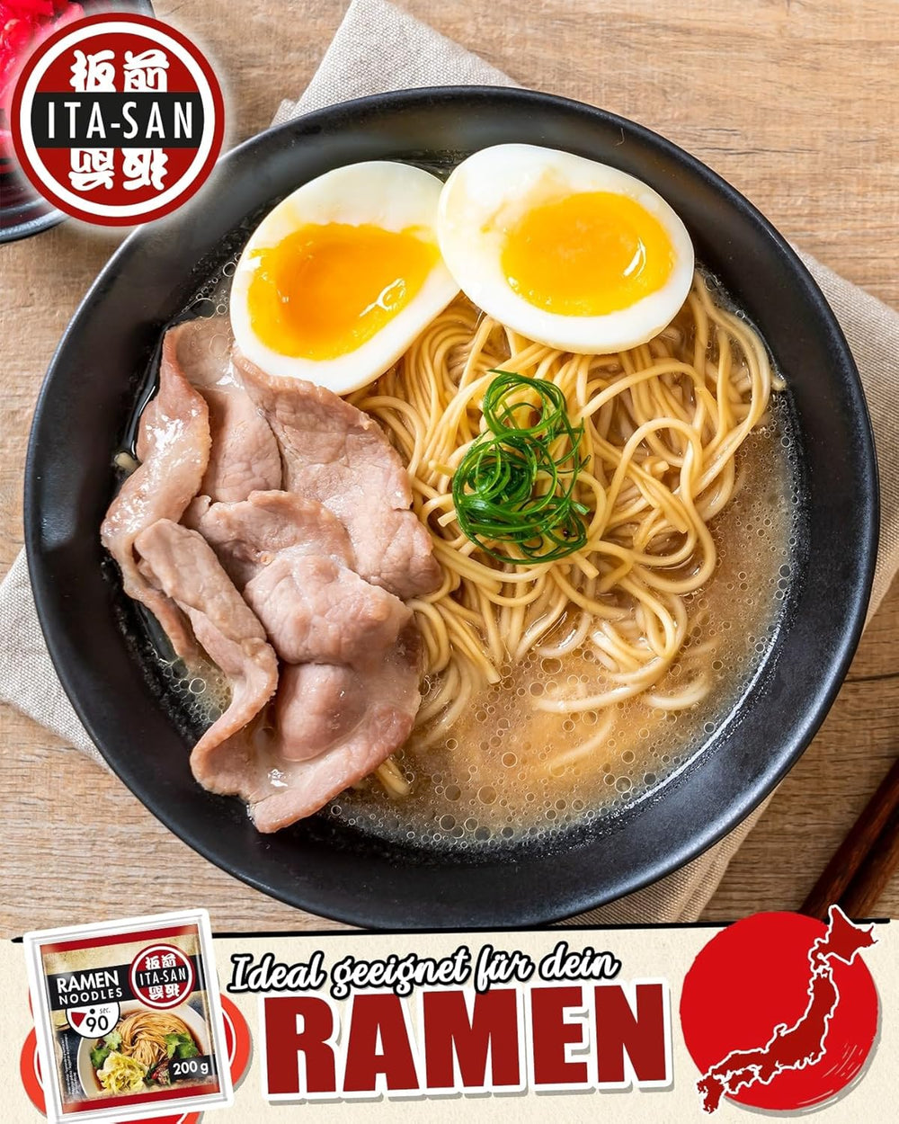 ITA-SAN Ramen nudle, rychlá a snadná příprava, 30 x 200 g