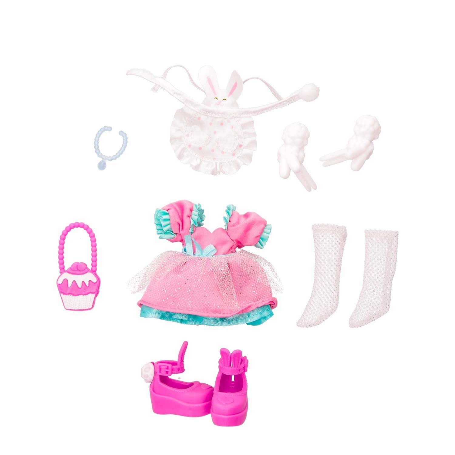 BFF BY CRY BABIES Coney - Modepuppe zum Sammeln, mit Langen Haaren, Stoffkleidung und 9 Zubehörteilen - Geschenk Spielzeug für Mädchen und Jungen +3 Jahre