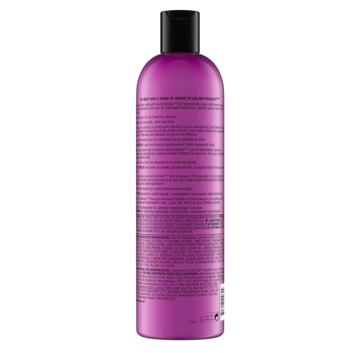 Bed Head od TIGI Dumb Blonde, šampon pro chemicky ošetřené vlasy, 750 ml Sprcha a vana Naty Shop