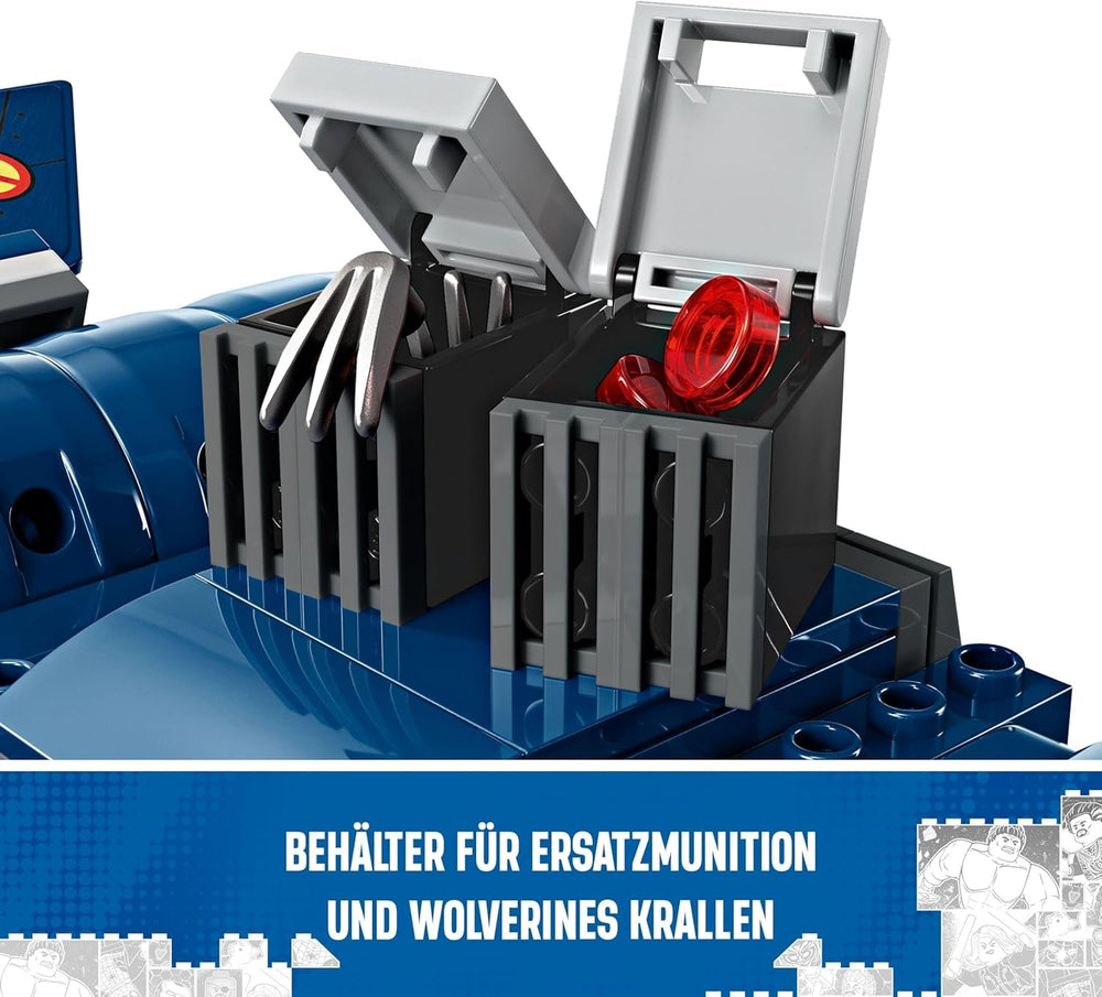 LEGO Marvel X-Jet Stavební model letadla X-Men s figurkami včetně Wolverina a Rogue Superhrdina Hračka pro děti Dárek pro chlapce a dívky 8 let staré 76281 Stavebnice Beuche den LEGO-Store