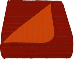 Oranžová/rezavá letní přikrývka z mikrovlákna na manželskou postel 250 X 250 cm Přikrývky a přikrývky Naty Shop