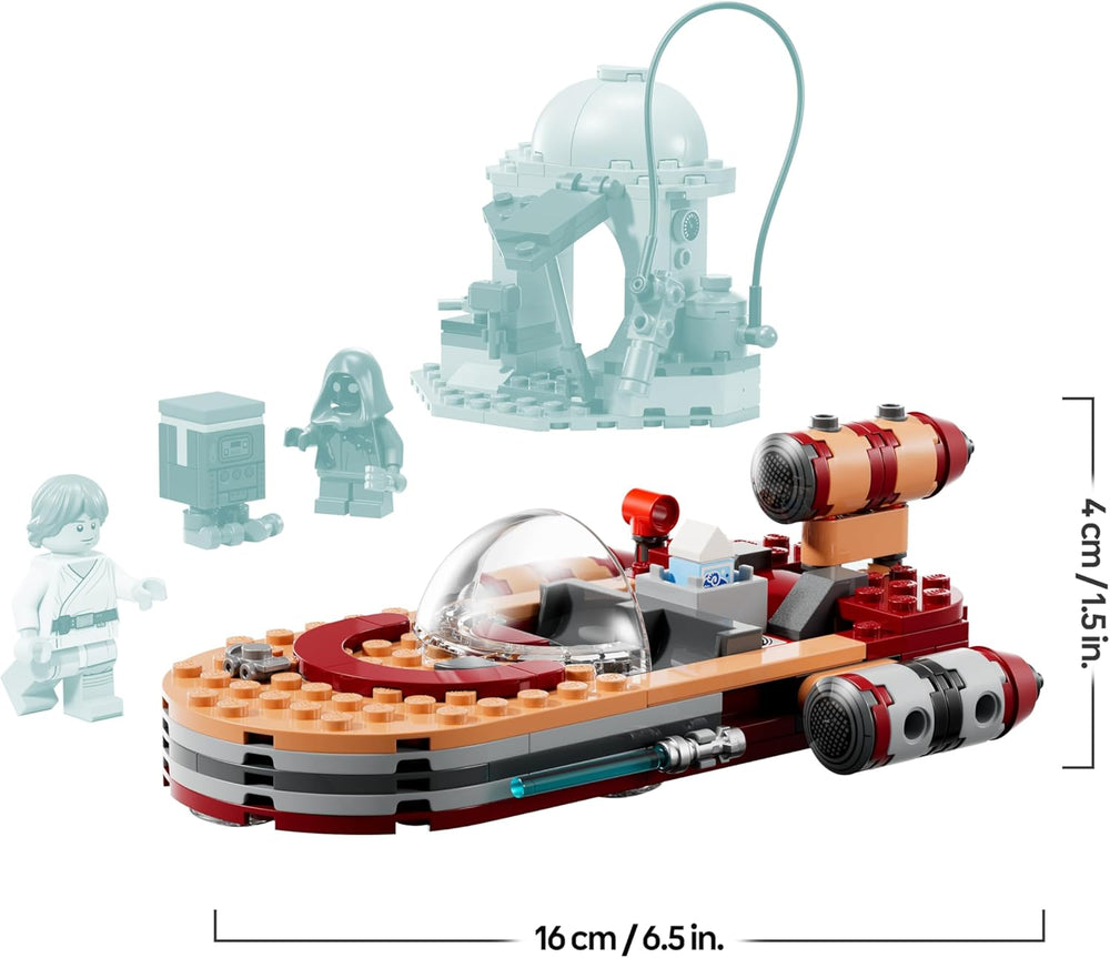 LEGO Star Wars 75420 SMART Play: Lukes Landspeeder - Kompatibilní Interaktives Spielzeug inkl. Minifigurka SMART Tag a Luke Skywalker – nápad na dárek pro chlapce, dívky a fanoušky Erwachsene od 6 Jahren