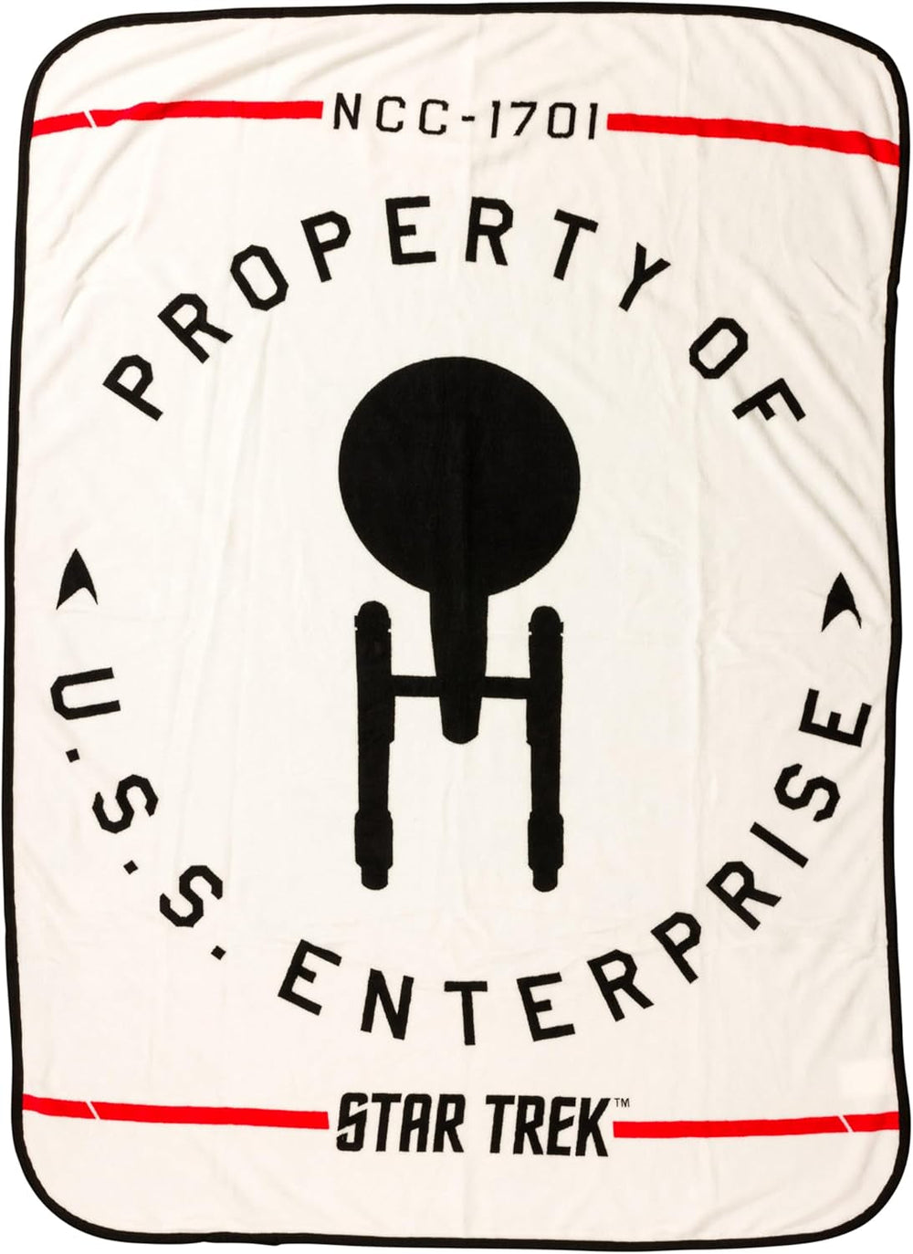 Silver Buffalo Garfield závěsná deka, fleece, 114,3 X 152,4 cm Postele a přikrývky Silver Buffalo Star Trek