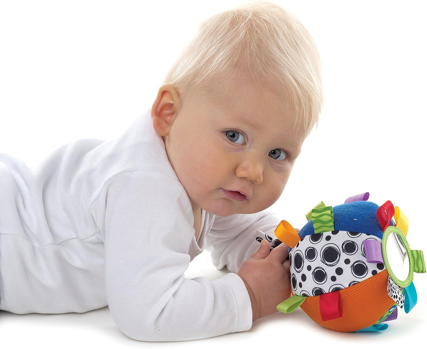 Playgro Loopy Loops minge de îmbrățișat - Minge de îmbrățișat pentru bebeluși - Jucării pentru copii - Jucării pentru bebeluși - Jucării - Jucării - Colorate Jucarii Bebe Naty Shop