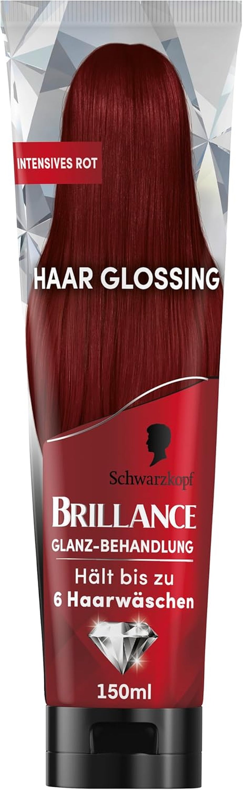Brillance Shine Treatment, Hair Glossing Radiant Violet (150 ml), hrănește și intensifică culoarea părului, poate fi folosit ca o mască de păr, durează până la 6 spălări ale părului Vopsea pentru par Naty Shop Roșu intens 150 Ml (1 pachet)