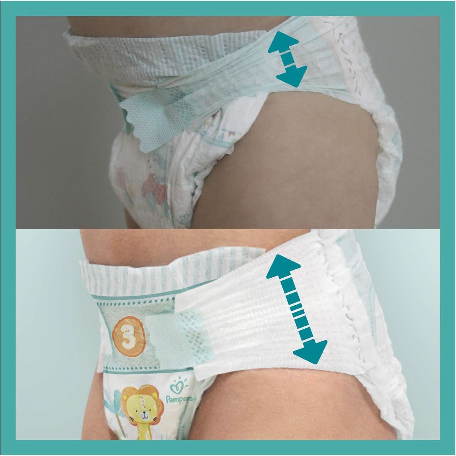 Pampers (klasická verze), plenky pro miminka vel. 4+ (10-15 kg), 100 ks Mother and Child Naty Shop