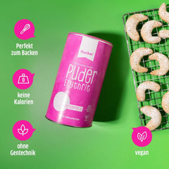 Xucker práškový cukr Erythritol - bezkalorická náhrada cukru, 600 gramů sladidla Naty Shop