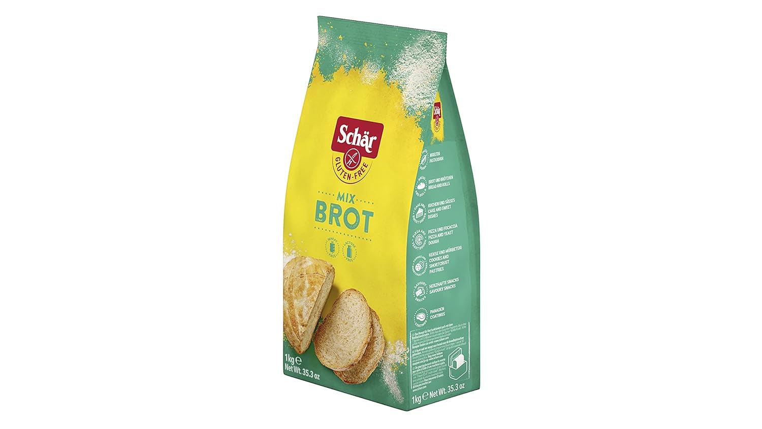 Mix B - Brot Mix Backmischung Glutenfrei 1Kg, 10Er balení Naty Shop
