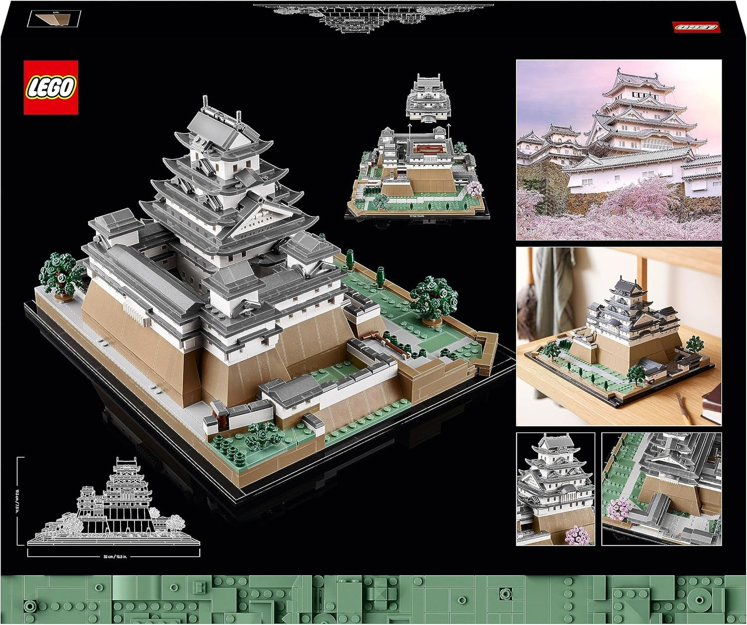 LEGO Architecture hrad Himedži, stavebnice pro dospělé modelky, sbírka památek, kreativní zahradnictví a sada fanoušků japonské kultury s třešňovým květem, dárek pro něj a její 21060 stavebnice Besuche den LEGO-Store