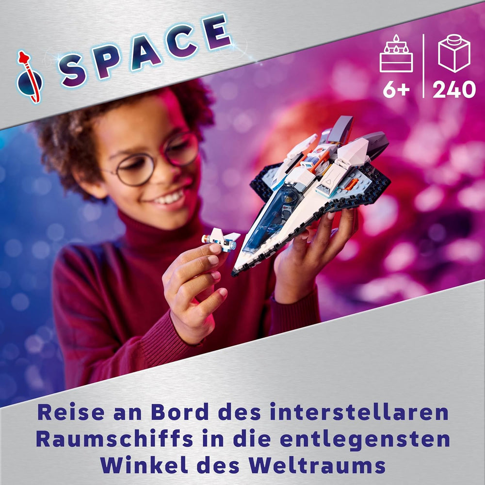 LEGO City Raumschiff, Weltraum-Spielzeug s raketoplánem pro děti v Baen, Jungen und Mädchen ab 6 Jahren, Set s astronautem-figurka 60430